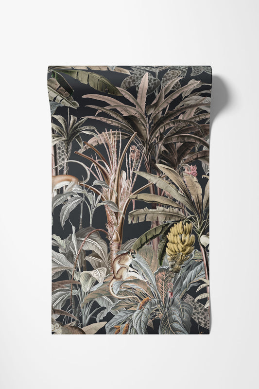 Tapeta Monkey Party Black