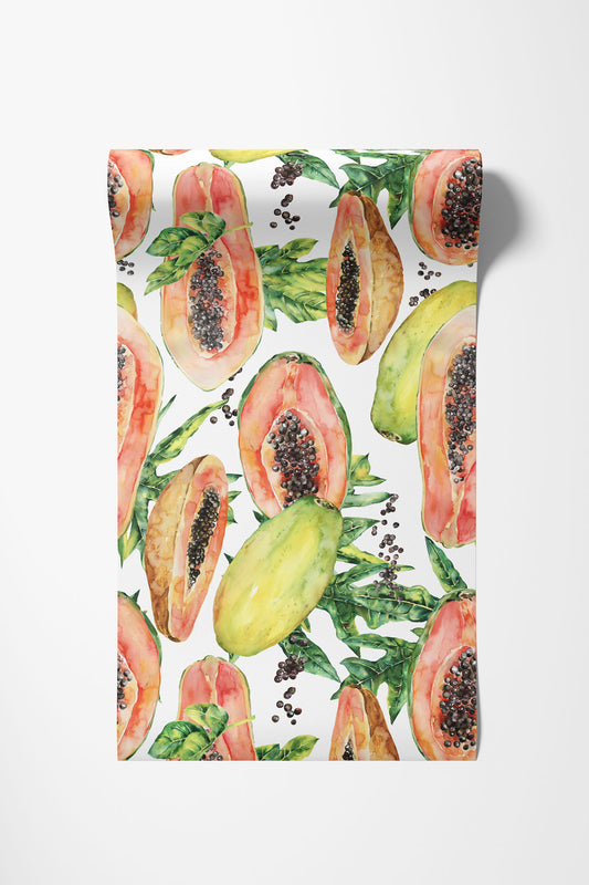 Tapeta Papaya White