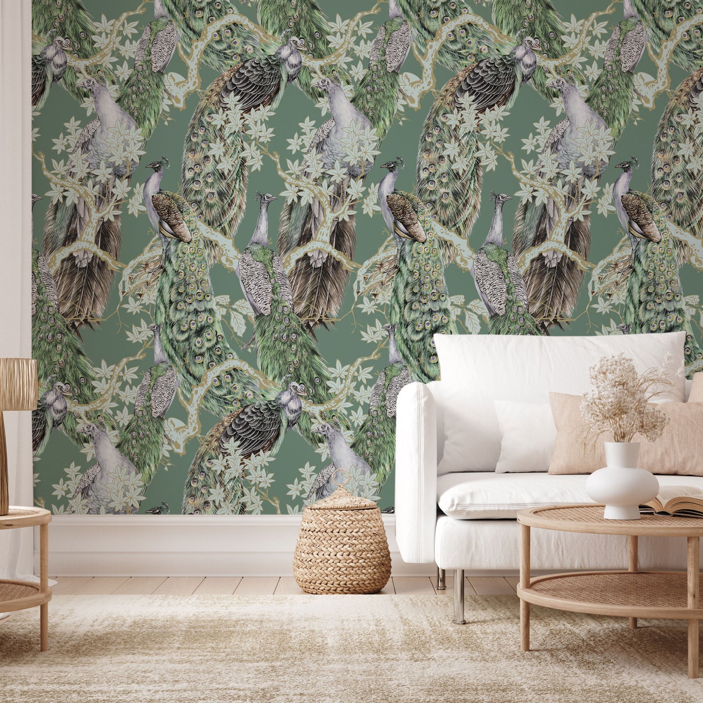 Tapeta Peacock Green